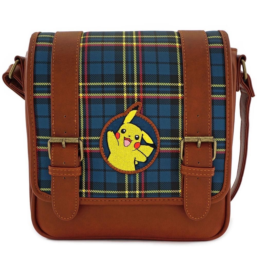 HTF Loungefly Nintendo Pokemon Pikachu Plaid Crossbody Purse Bag NEW SEALED
